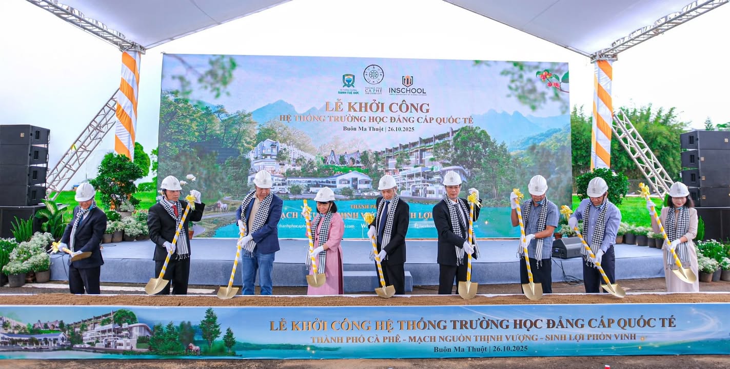 🌿 LỄ KHỞI CÔNG TRƯỜNG XANH TUỆ ĐỨC TẠI THÀNH PHỐ CÀ PHÊ - BUÔN MA THUỘT 🌿