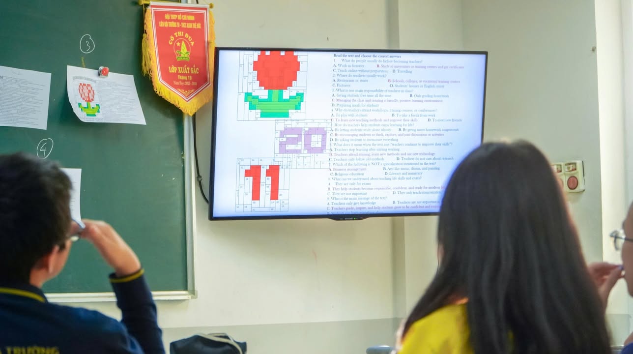 🌷 🌷 TIẾT HỌC TIẾNG ANH TRI ÂN THẦY CÔ CỦA HỌC SINH TRƯỜNG XANH TUỆ ĐỨC