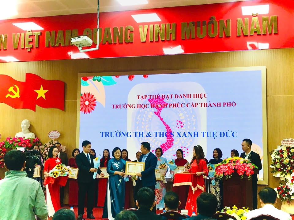 🎊🎊TỰ HÀO TRƯỜNG TIỂU HỌC & THCS XANH TUỆ ĐỨC ĐẠT DANH HIỆU “TRƯỜNG HỌC HẠNH PHÚC” CẤP THÀNH PHỐ 💚
