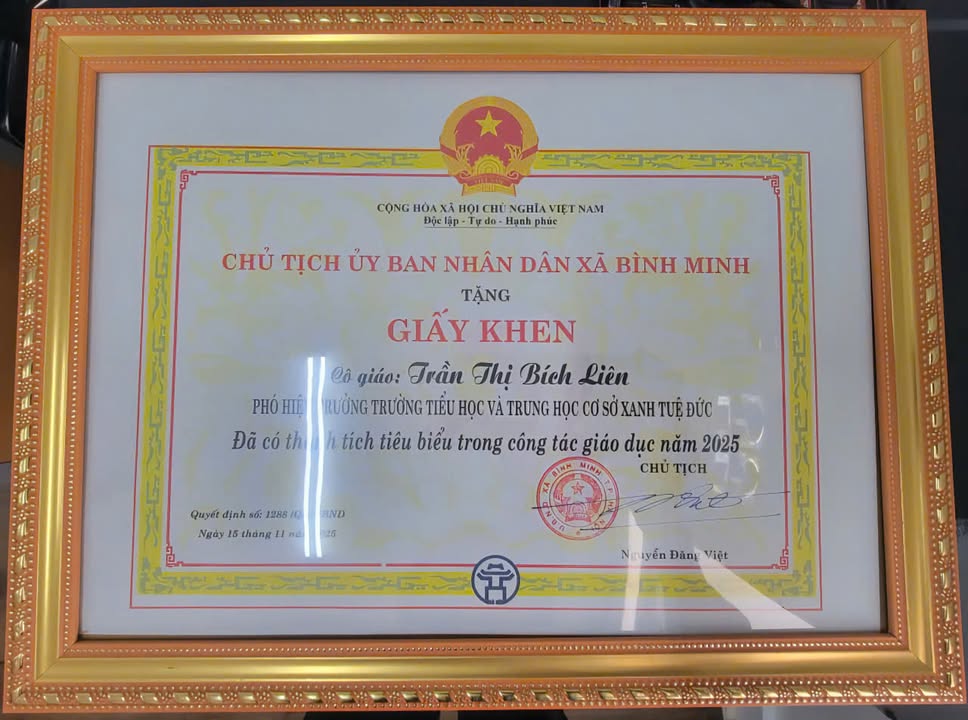 🎊🎊TỰ HÀO TRƯỜNG TIỂU HỌC & THCS XANH TUỆ ĐỨC ĐẠT DANH HIỆU “TRƯỜNG HỌC HẠNH PHÚC” CẤP THÀNH PHỐ 💚