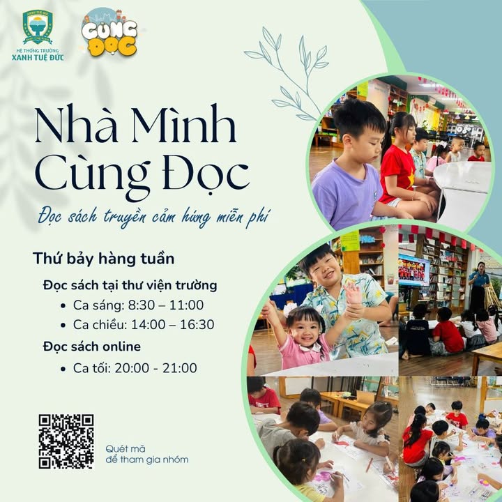 NHÀ MÌNH CÙNG “HỌC” - CON ĐỌC SÁCH, CHA MẸ SINH HOẠT TỈNH THỨC ❤️❤️❤️