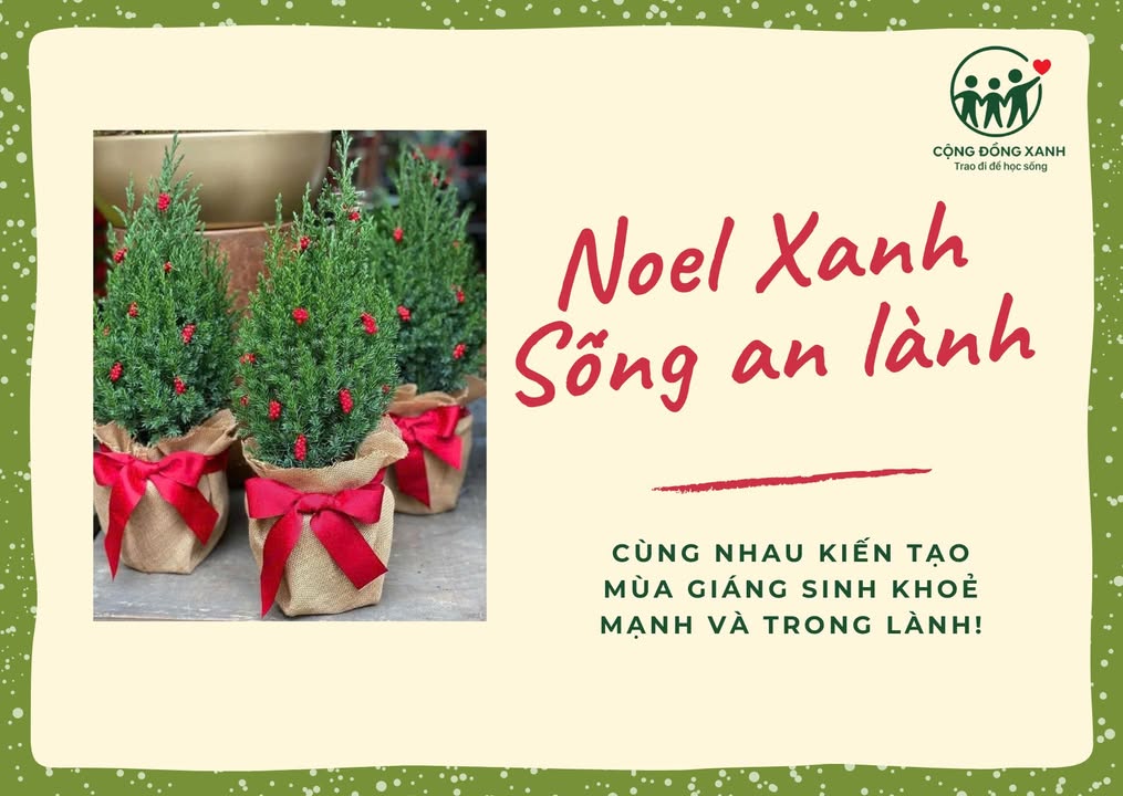 📢 📢 PHÁT ĐỘNG: "NOEL XANH - SỐNG AN LÀNH"