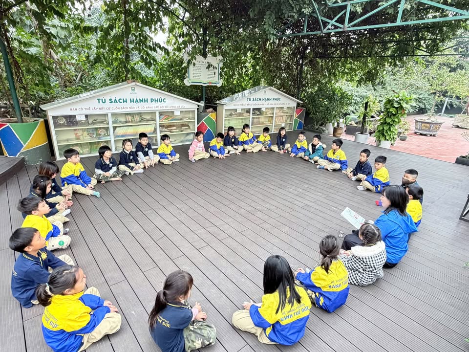 📚🌱 GIỜ ĐỌC SÁCH 3 GỐC – NÉT ĐẸP VĂN HÓA TẠI TRƯỜNG XANH TUỆ ĐỨC 🌱📚