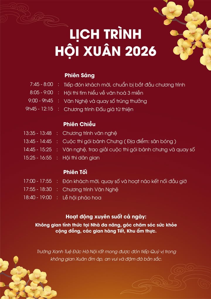 🌸Xanh Tuệ Đức đã sẵn sàng, không khí Hội Xuân 2026 đang rộn ràng hơn bao giờ hết!