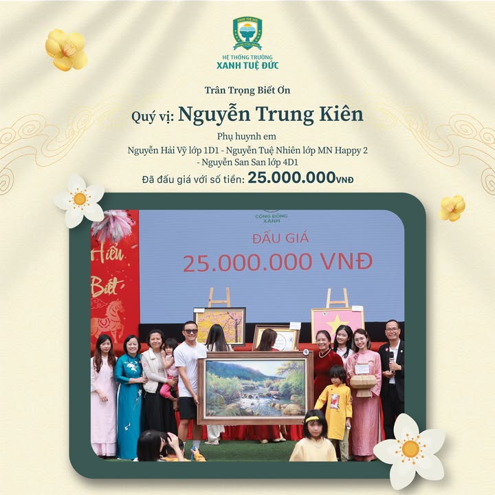 💚 XIN TRÂN QUÝ VÀ BIẾT ƠN NHỮNG TẤM LÒNG VÀNG ĐÃ ĐẤU GIÁ THÀNH CÔNG TRONG HỘI XUÂN 2026