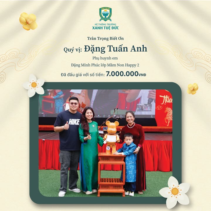 💚 XIN TRÂN QUÝ VÀ BIẾT ƠN NHỮNG TẤM LÒNG VÀNG ĐÃ ĐẤU GIÁ THÀNH CÔNG TRONG HỘI XUÂN 2026