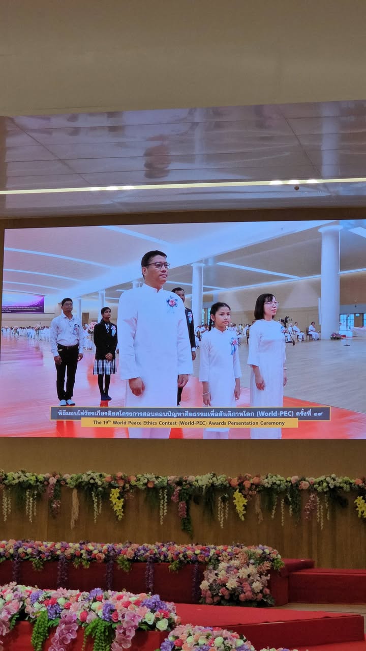 🌍🌍 HỌC SINH TRƯỜNG XANH TUỆ ĐỨC VINH DỰ ĐẠI DIỆN VIỆT NAM NHẬN GIẢI “ĐẠO ĐỨC VÌ HÒA BÌNH THẾ GIỚI WORLD-PEC” TẠI THÁI LAN 2026