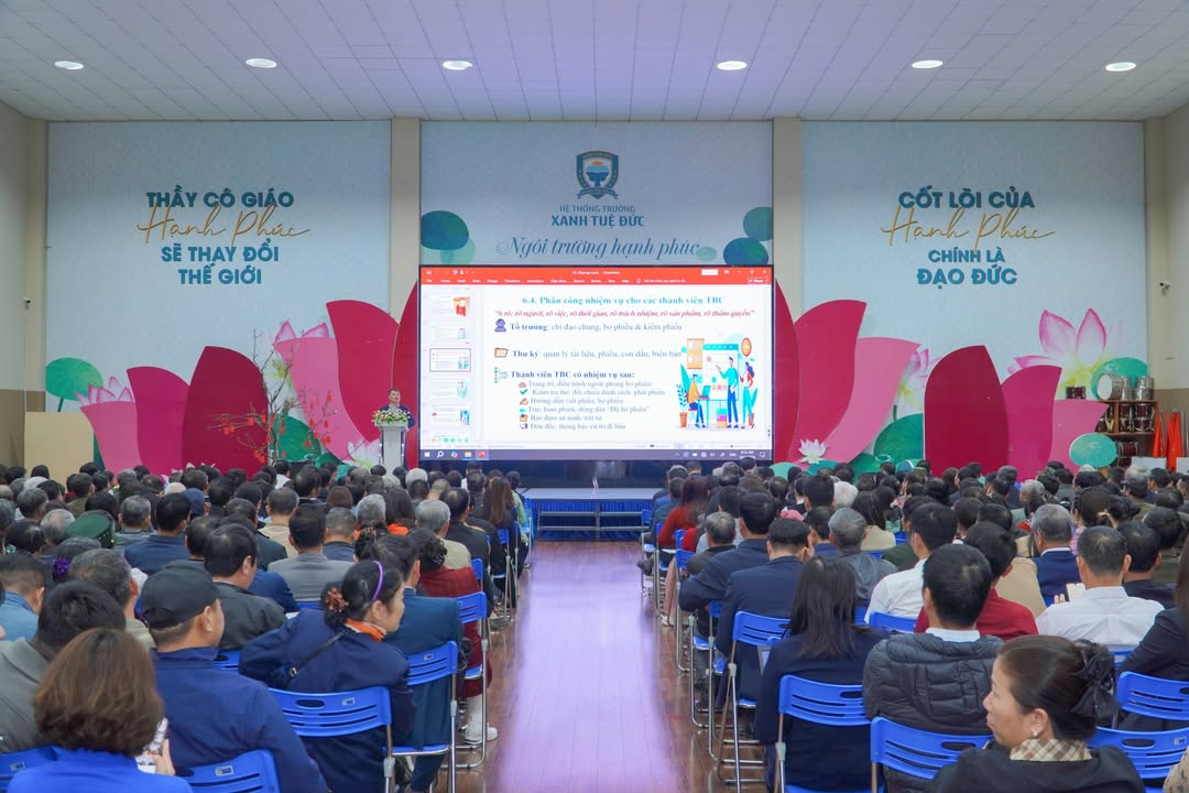 💚 TRƯỜNG XANH TUỆ ĐỨC HÂN HẠNH ĐỒNG HÀNH CÙNG XÃ BÌNH MINH TRONG CHƯƠNG TRÌNH TẬP HUẤN NGHIỆP VỤ BẦU CỬ 💚
