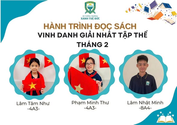 🎊 CHÚC MỪNG VÀ CÔNG BỐ GIẢI CUỘC THI “HÀNH TRÌNH ĐỌC SÁCH” THÁNG 02/2026 📚