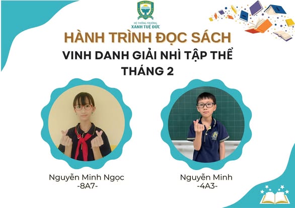 🎊 CHÚC MỪNG VÀ CÔNG BỐ GIẢI CUỘC THI “HÀNH TRÌNH ĐỌC SÁCH” THÁNG 02/2026 📚
