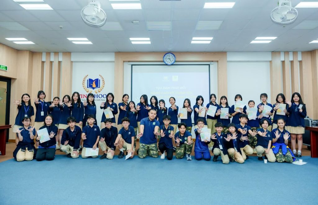 🌏 HỌC SINH XANH TUỆ ĐỨC GIAO LƯU VỚI HỌC SINH VINSCHOOL VỀ SỨC KHỎE TÂM LÝ HỌC ĐƯỜNG (WELLBEING)