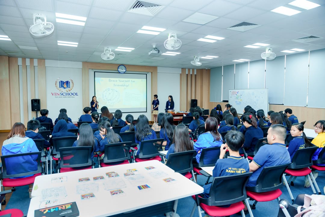 🌏 HỌC SINH XANH TUỆ ĐỨC GIAO LƯU VỚI HỌC SINH VINSCHOOL VỀ SỨC KHỎE TÂM LÝ HỌC ĐƯỜNG (WELLBEING)