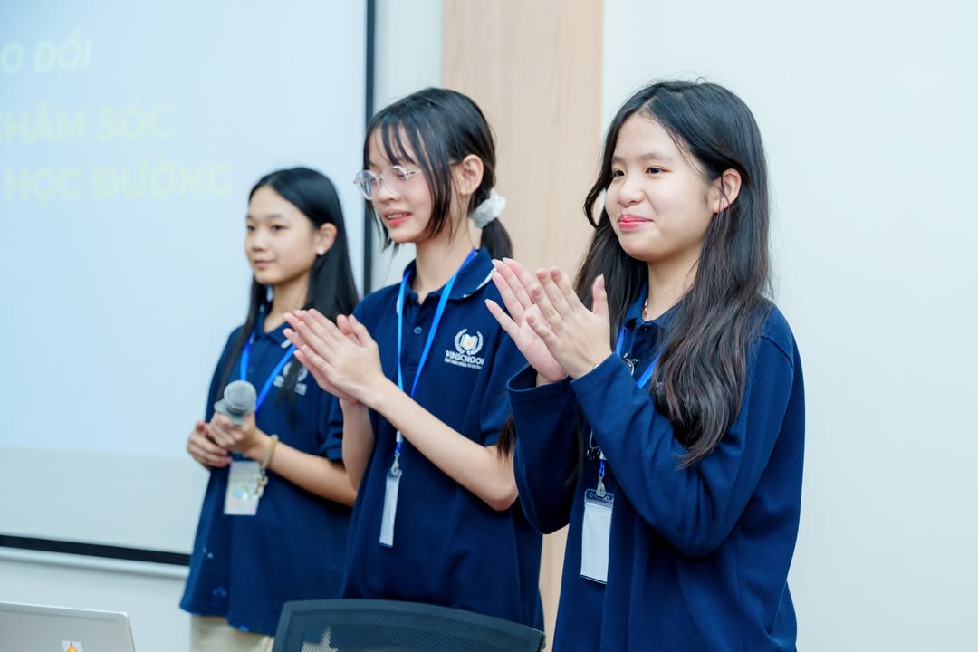 🌏 HỌC SINH XANH TUỆ ĐỨC GIAO LƯU VỚI HỌC SINH VINSCHOOL VỀ SỨC KHỎE TÂM LÝ HỌC ĐƯỜNG (WELLBEING)