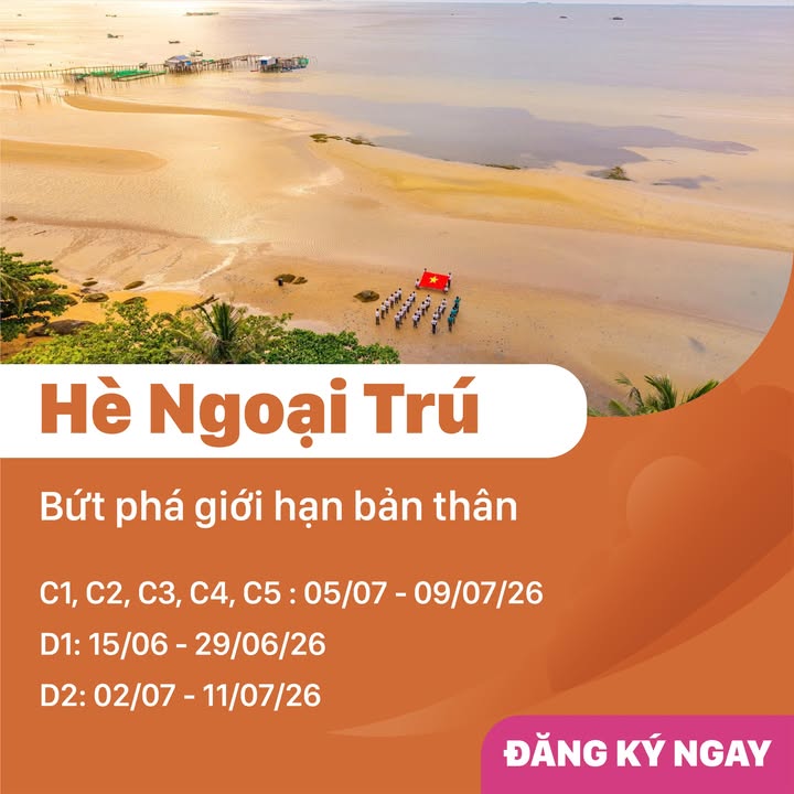 🌟 🌟 HÈ TRƯỞNG THÀNH 2026 CHÍNH THỨC MỞ LINK ĐĂNG KÝ!