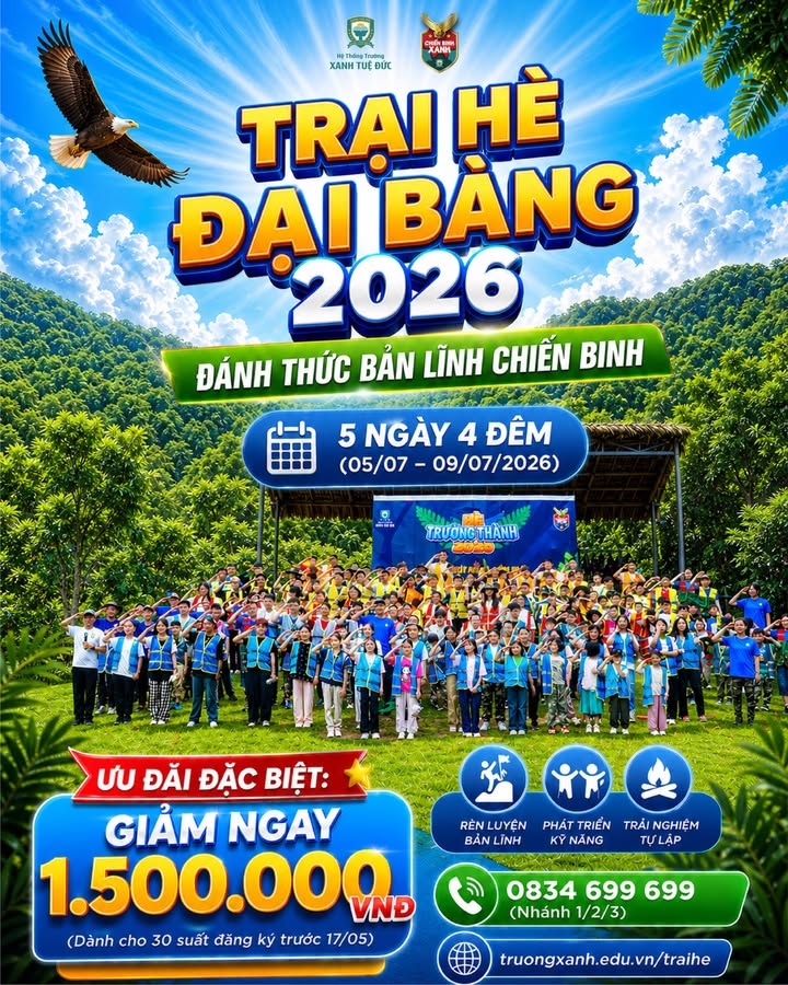 🌄 HÈ TRƯỞNG THÀNH - MÓN QUÀ Ý NGHĨA NHẤT CHO CON MÙA HÈ NÀY!