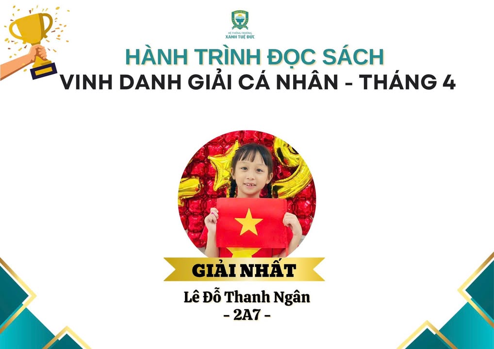 🎊 CHÚC MỪNG VÀ CÔNG BỐ GIẢI CUỘC THI “HÀNH TRÌNH ĐỌC SÁCH” THÁNG 04/2026 📚