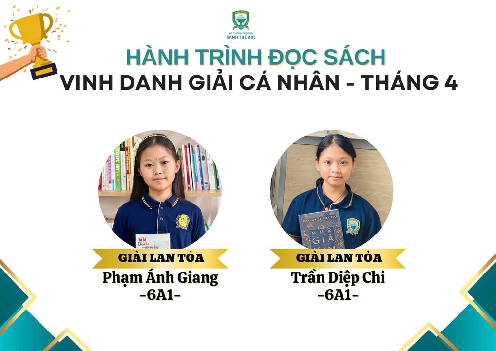 🎊 CHÚC MỪNG VÀ CÔNG BỐ GIẢI CUỘC THI “HÀNH TRÌNH ĐỌC SÁCH” THÁNG 04/2026 📚