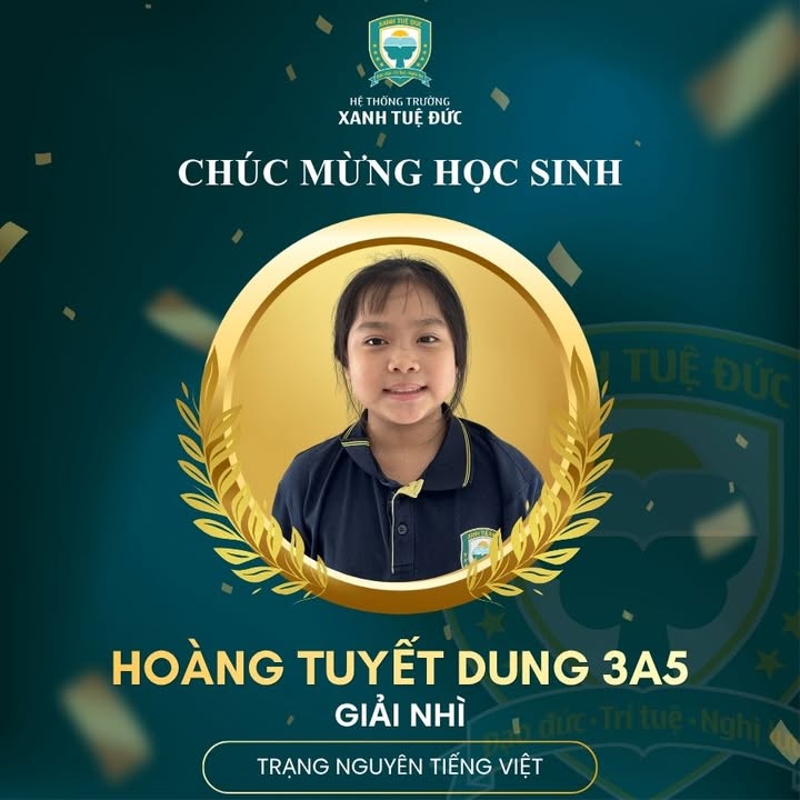 💚 CHÚC MỪNG HỌC SINH TRƯỜNG XANH ĐẠT GIẢI CAO TRONG CUỘC THI TRẠNG NGUYÊN TIẾNG VIỆT CẤP TỈNH/THÀNH PHỐ 💚