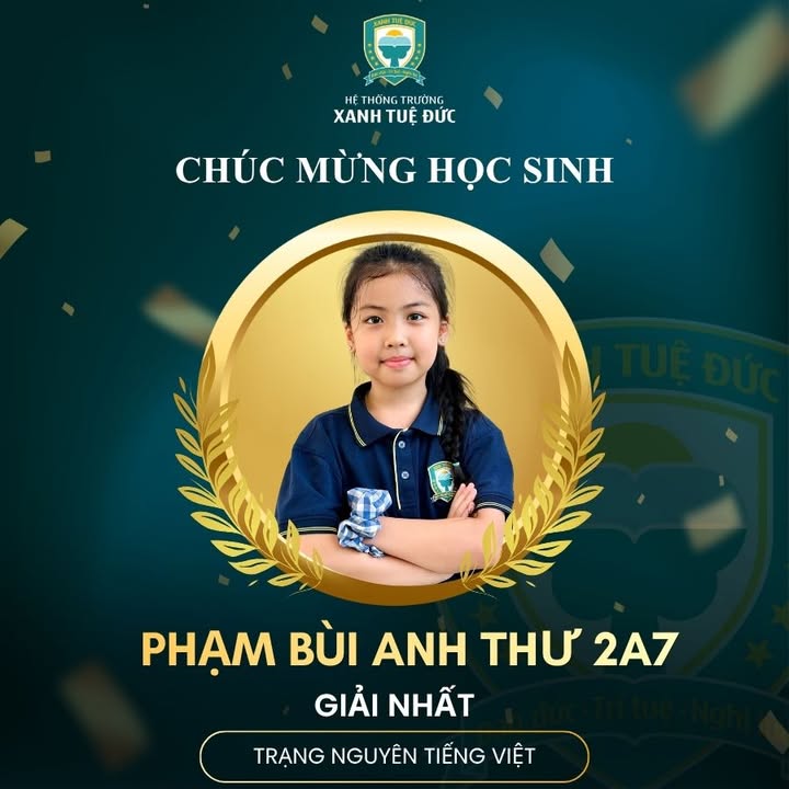 💚 CHÚC MỪNG HỌC SINH TRƯỜNG XANH ĐẠT GIẢI CAO TRONG CUỘC THI TRẠNG NGUYÊN TIẾNG VIỆT CẤP TỈNH/THÀNH PHỐ 💚