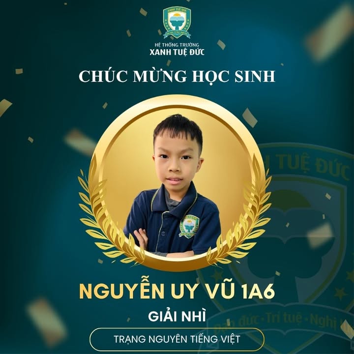 💚 CHÚC MỪNG HỌC SINH TRƯỜNG XANH ĐẠT GIẢI CAO TRONG CUỘC THI TRẠNG NGUYÊN TIẾNG VIỆT CẤP TỈNH/THÀNH PHỐ 💚