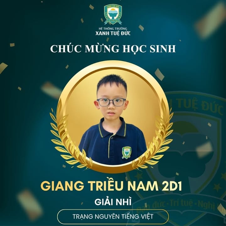 💚 CHÚC MỪNG HỌC SINH TRƯỜNG XANH ĐẠT GIẢI CAO TRONG CUỘC THI TRẠNG NGUYÊN TIẾNG VIỆT CẤP TỈNH/THÀNH PHỐ 💚