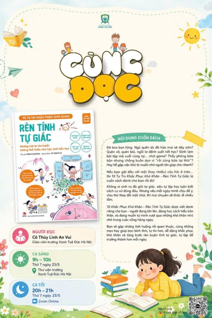 📖 [MIỄN PHÍ] THAM GIA NGAY CHƯƠNG TRÌNH ĐỌC SÁCH TRUYỀN CẢM HỨNG - NHÀ MÌNH CÙNG ĐỌC THỨ 7 HÀNG TUẦN