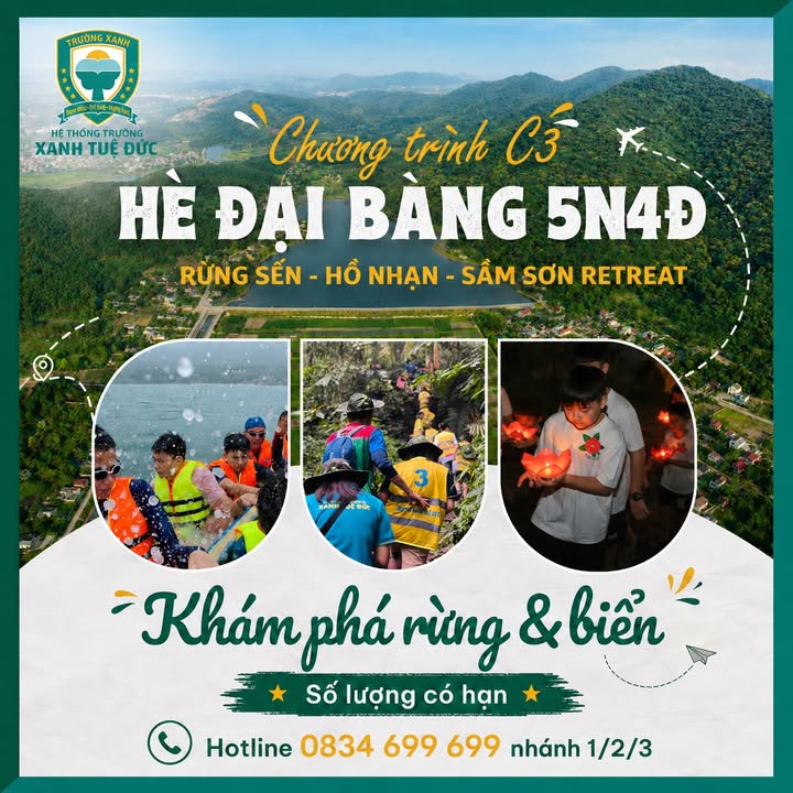 🦅 TRẠI HÈ ĐẠI BÀNG C3 - HÀNH TRÌNH CHINH PHỤC RỪNG VÀ BIỂN