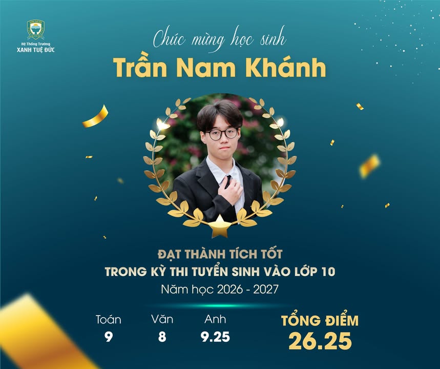 🎉 🎉 TỰ HÀO KẾT QUẢ THI VÀO 10 CỦA HỌC SINH KHỐI 9 NĂM HỌC 2025-2026!