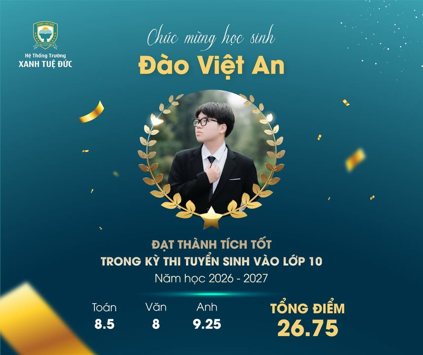 🎉 🎉 TỰ HÀO KẾT QUẢ THI VÀO 10 CỦA HỌC SINH KHỐI 9 NĂM HỌC 2025-2026!