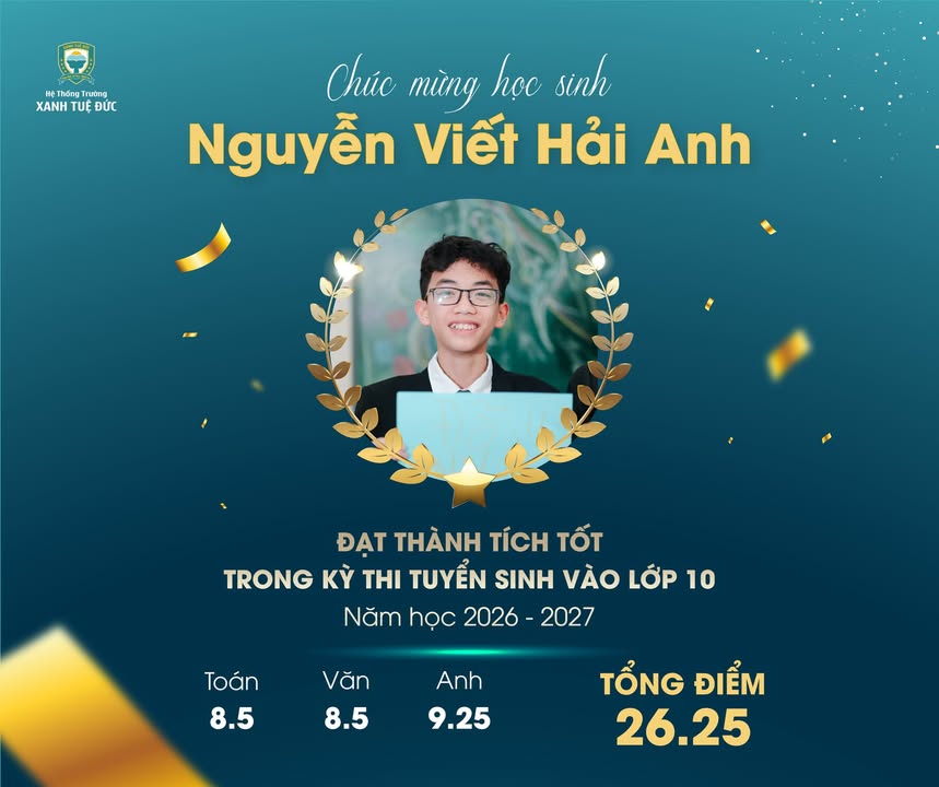 🎉 🎉 TỰ HÀO KẾT QUẢ THI VÀO 10 CỦA HỌC SINH KHỐI 9 NĂM HỌC 2025-2026!